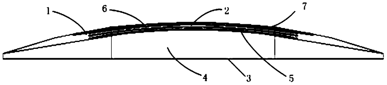 Large-scale k-band conformal antenna array and preparation method thereof