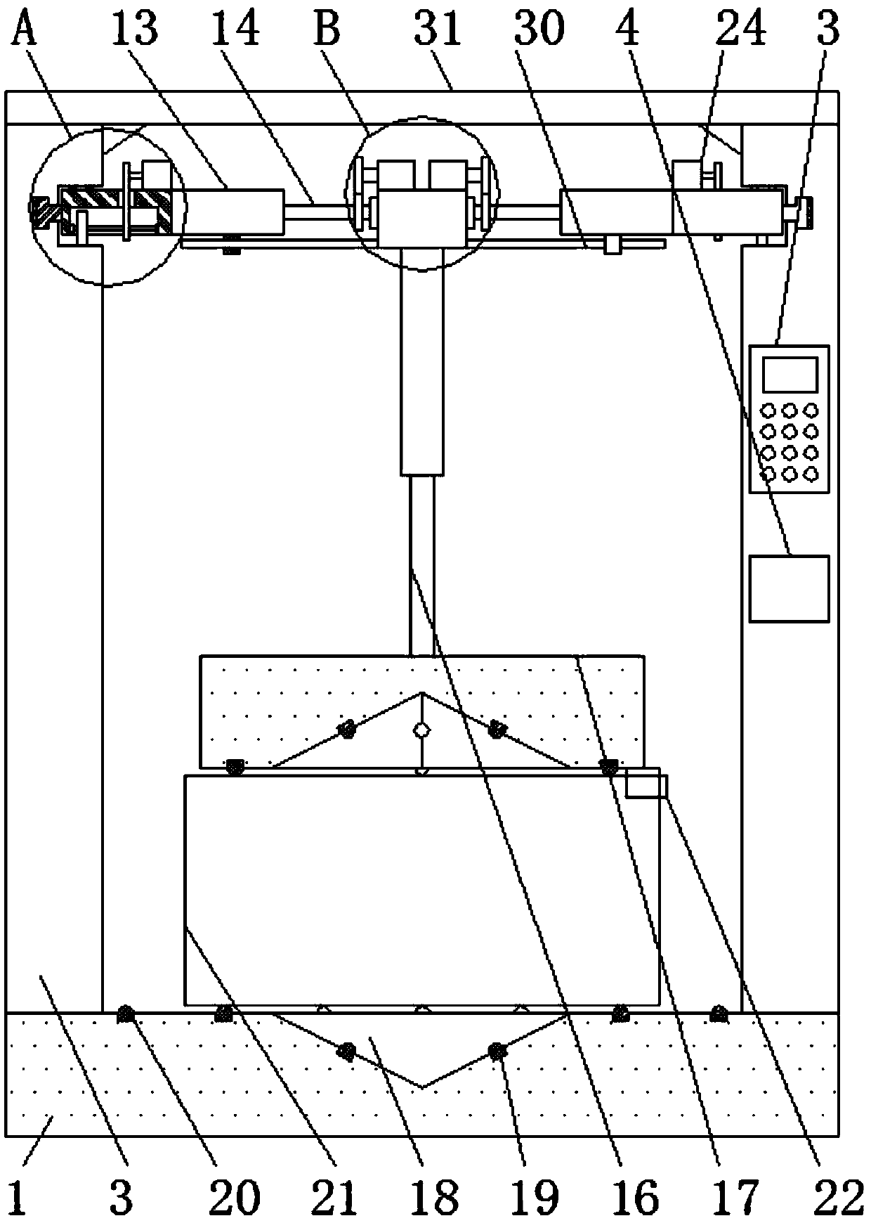 Carton box testing device