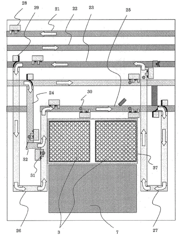 Sample housing device, sample processing system, and method for controlling same