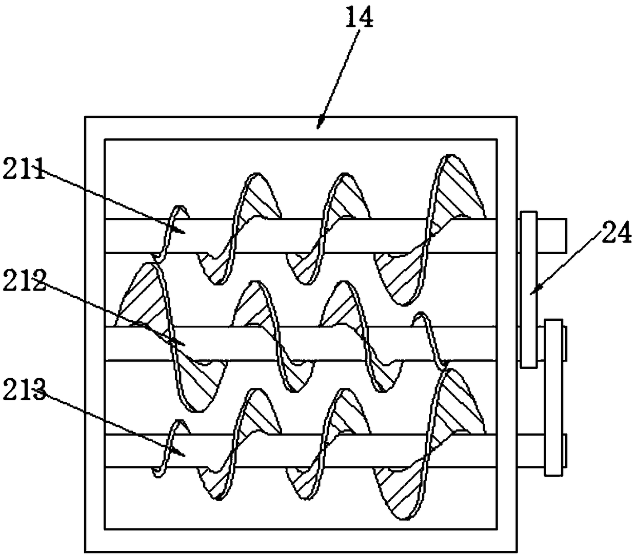 Boiler slag discharging device