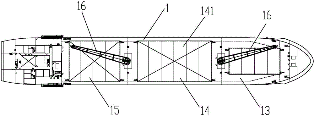 Environmental-friendly and energy-saving tail icebreaking type multipurpose heavy lift carrier