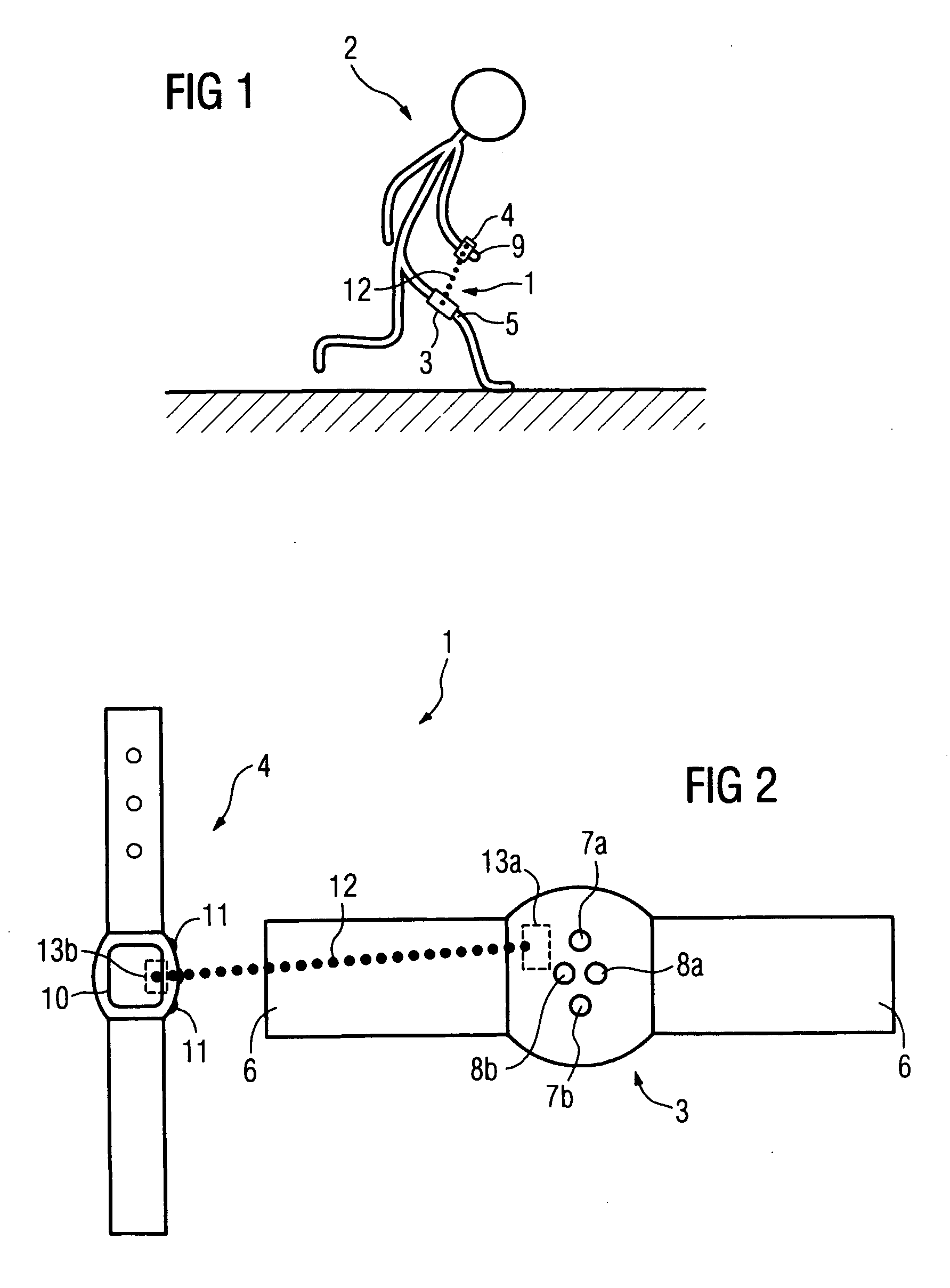 Method and apparatus for training adjustment in sports, in particular in running sports