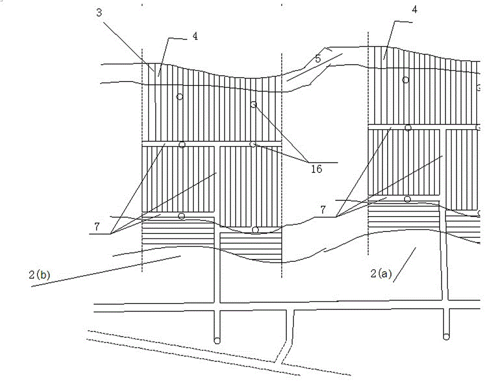 Large-scale horizontal jamb mining method under existence of bottom caving group occurrence