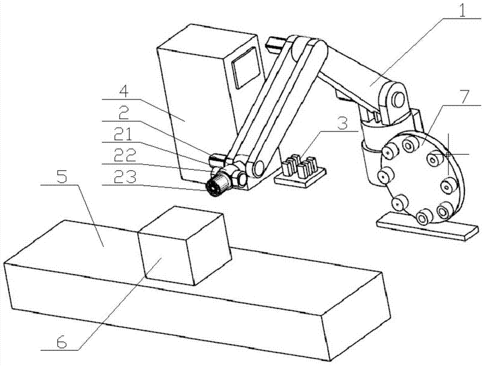 Intelligent automatic grinding and polishing unit based on digital bus and usage method thereof