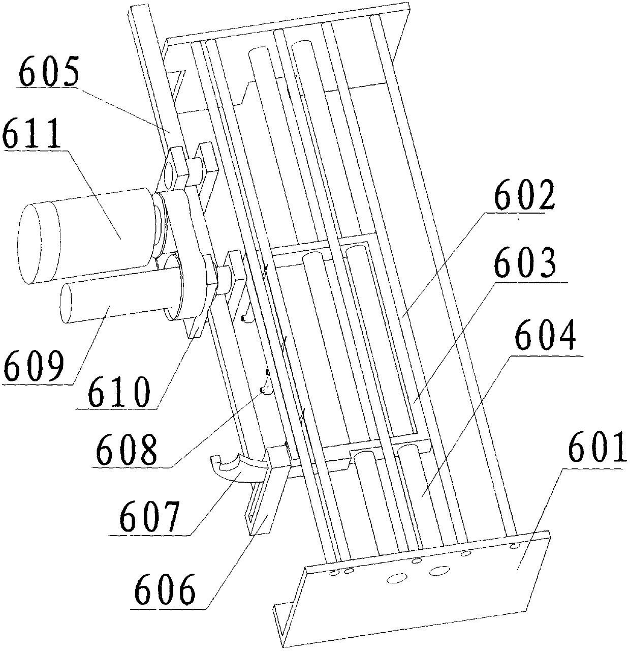 Flat paper tube reeling machine