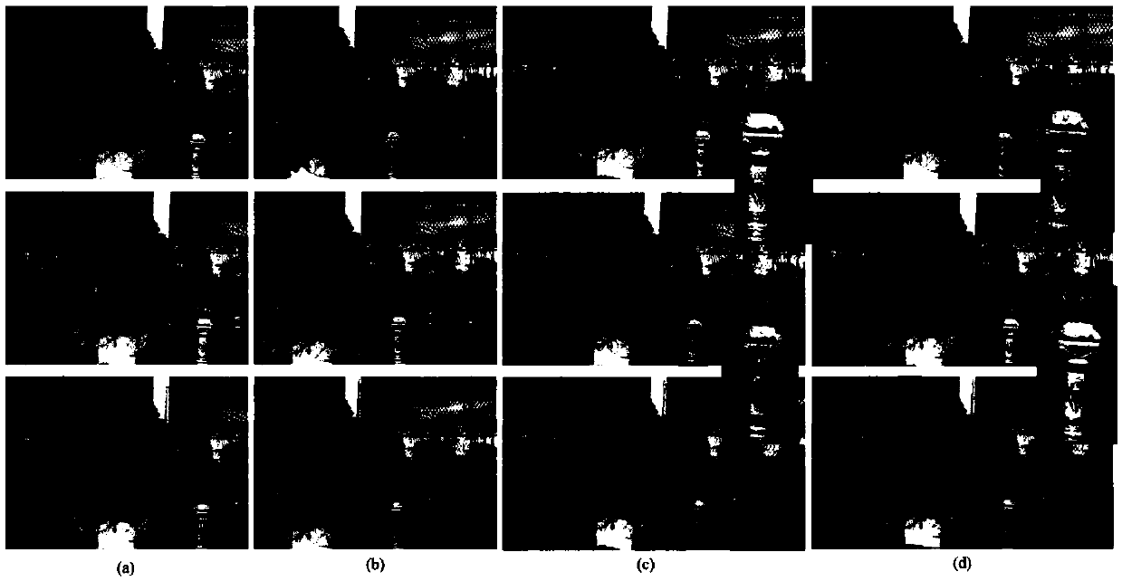 Stereo image stitching method based on content of images