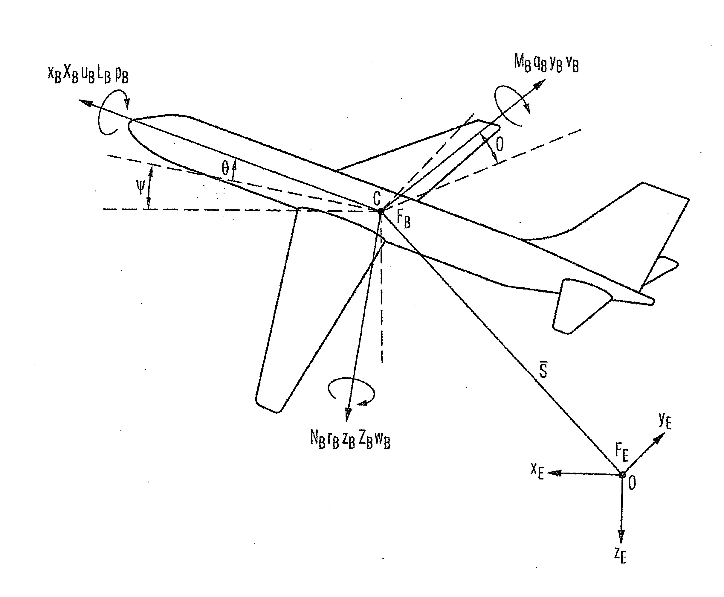 System and method for determining local accelerations, dynamic load distributions and aerodynamic data in an aircraft