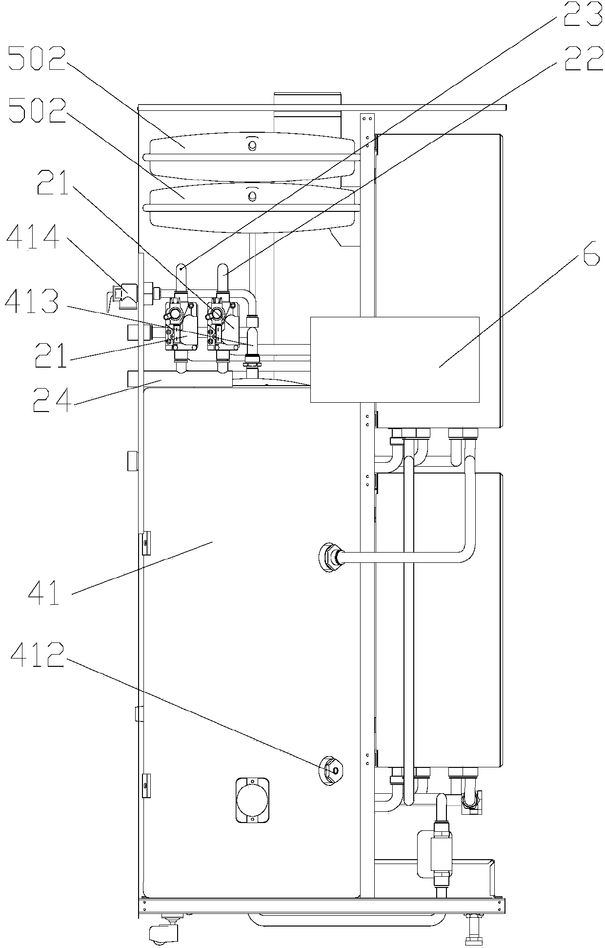 Household dual-energy high-power central heater