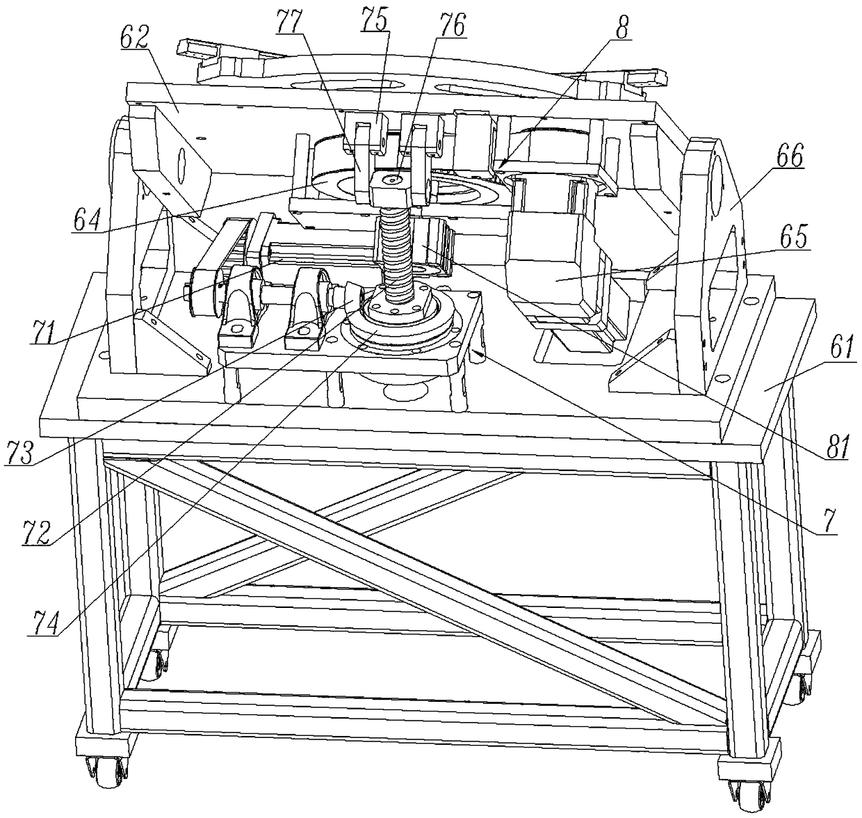 Three-in-one drilling and hair planting machine with large disc, flat plate and stick brush