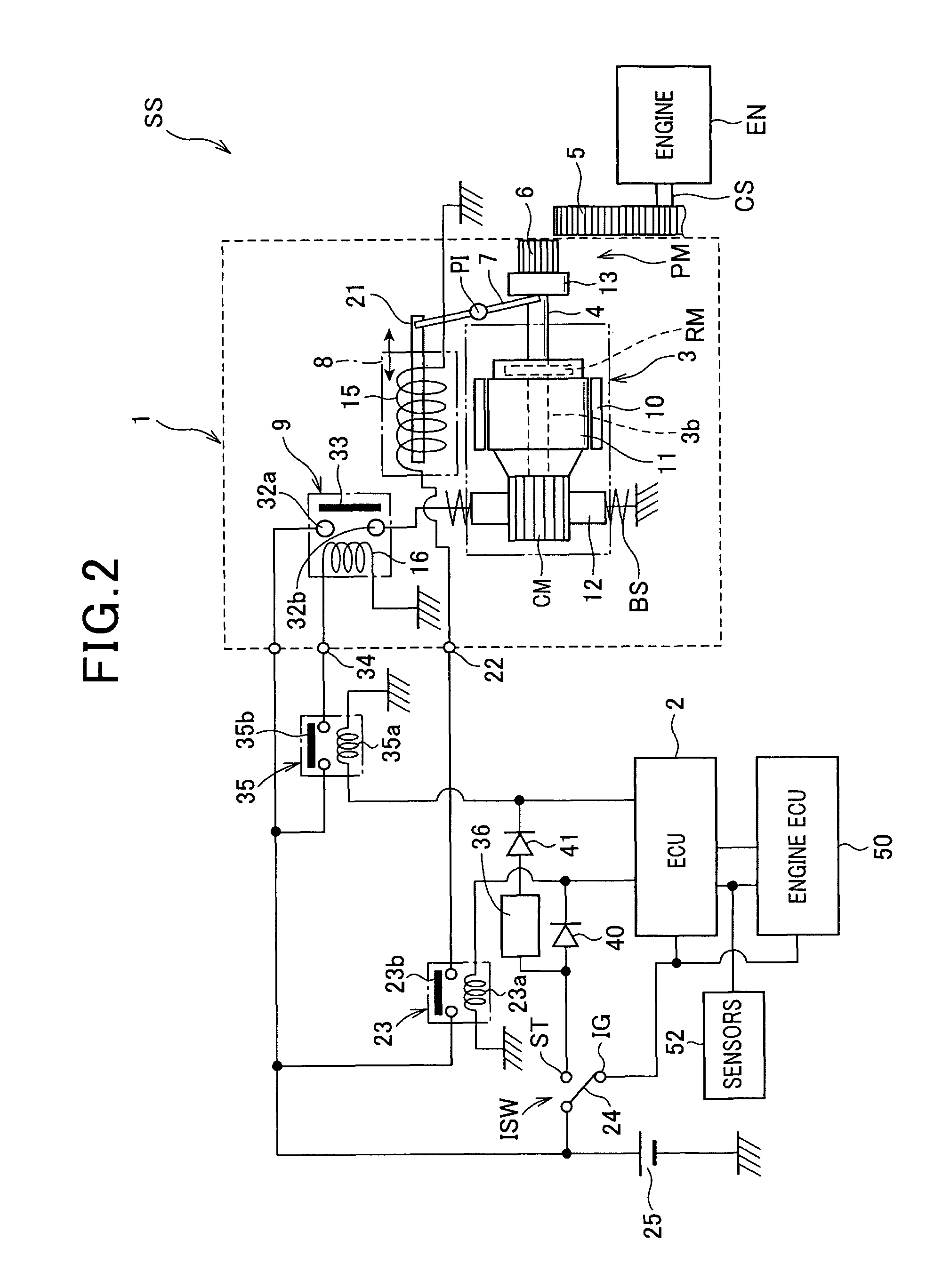 System for starting internal combustion engine