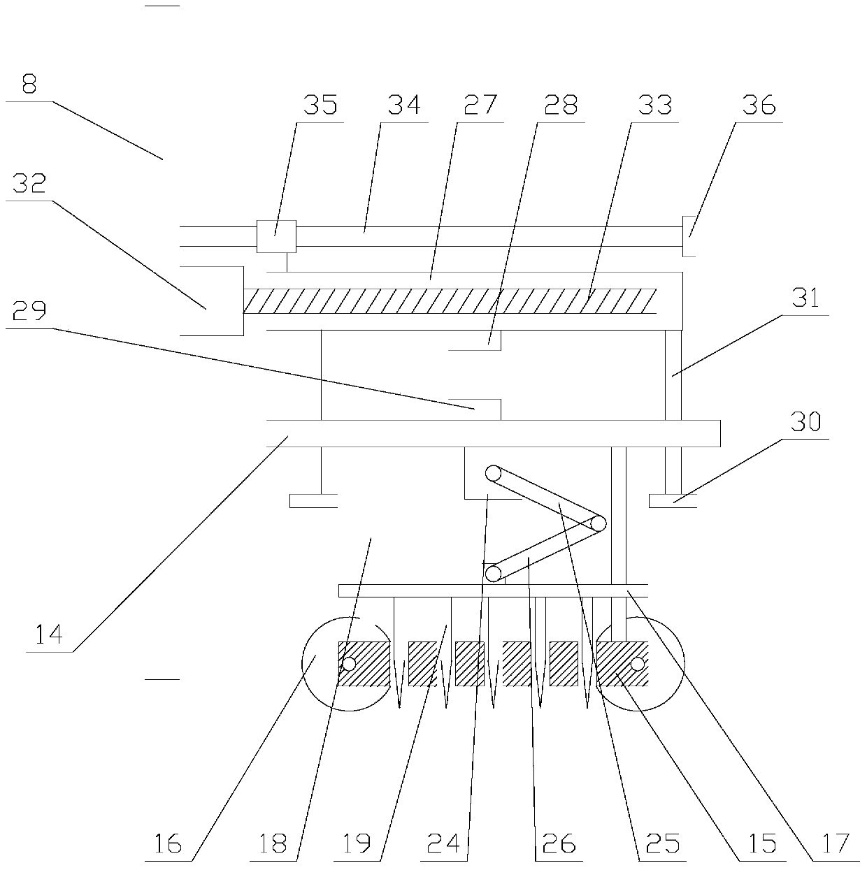 Mineral exploration sampling device convenient for fixing