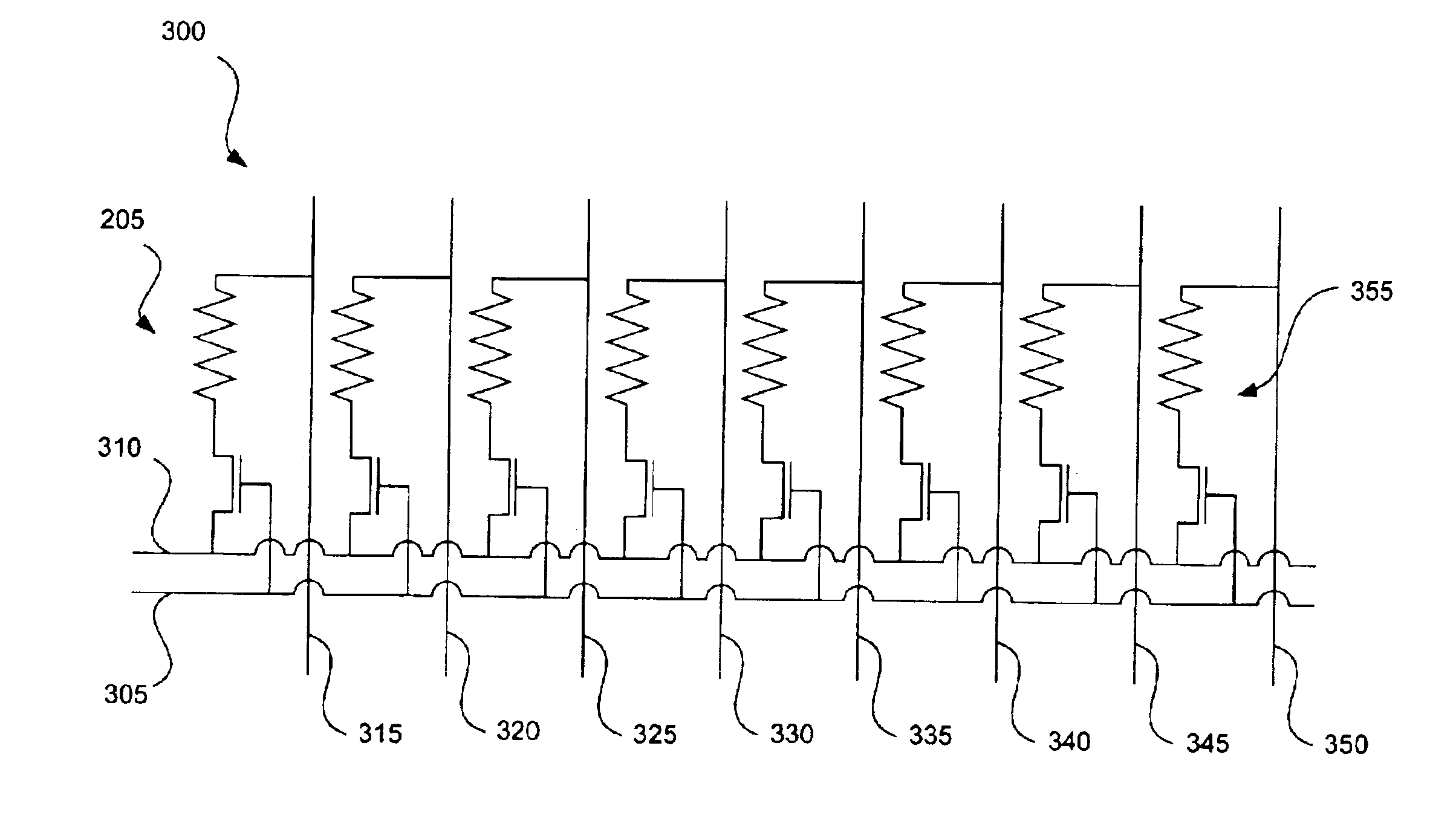 Memory array of a non-volatile ram