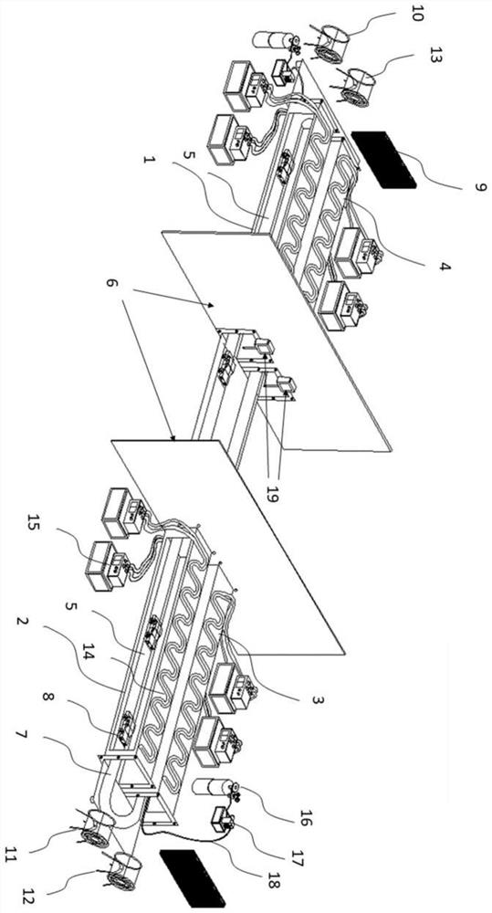 A kind of near continuous tunnel group ventilation test device and manufacturing method