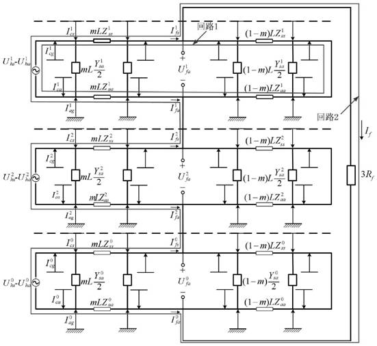 Power cable positioning method for ground faults of sheath layer and armor layer