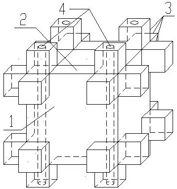 A prefabricated concrete gravity dam based on a superimposed structure and its construction method