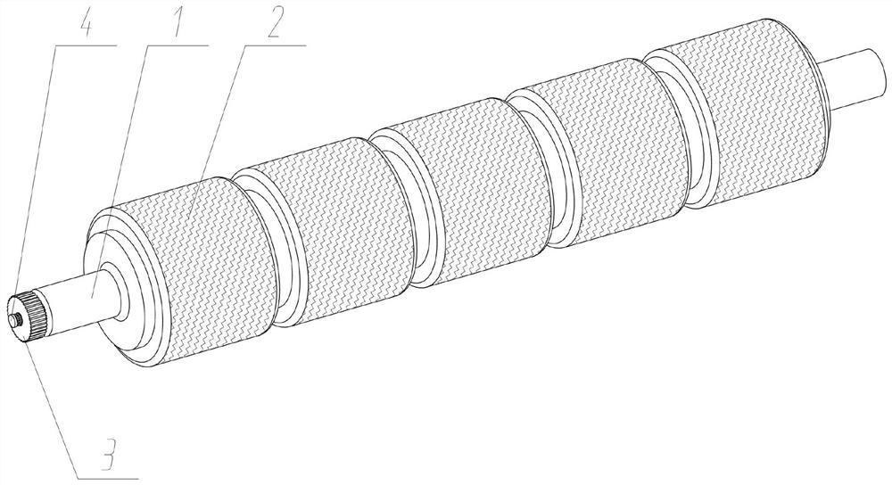 Roller device for textile machine