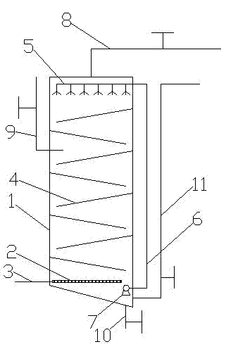 Azotification method by use of organic wastewater