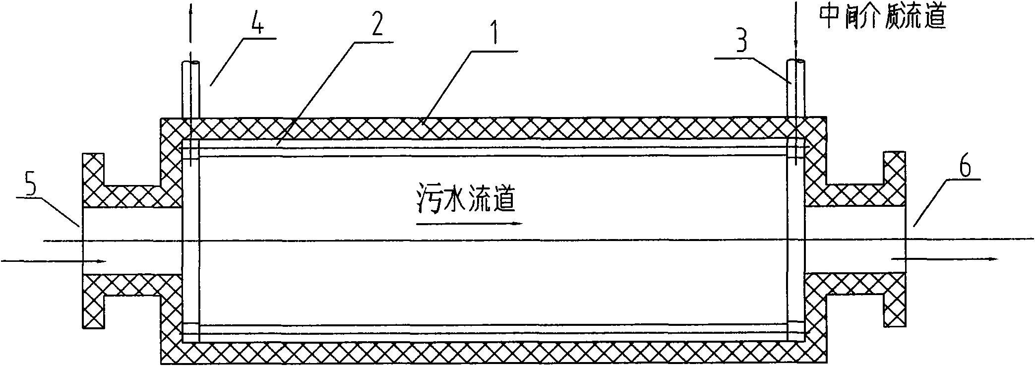 Sewage water source heat exchanger