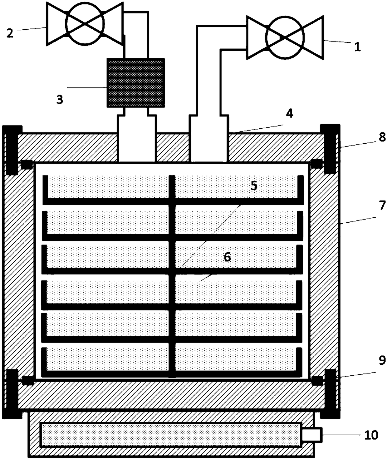 Hydrate energy storage device and method based on metal-organic frameworks