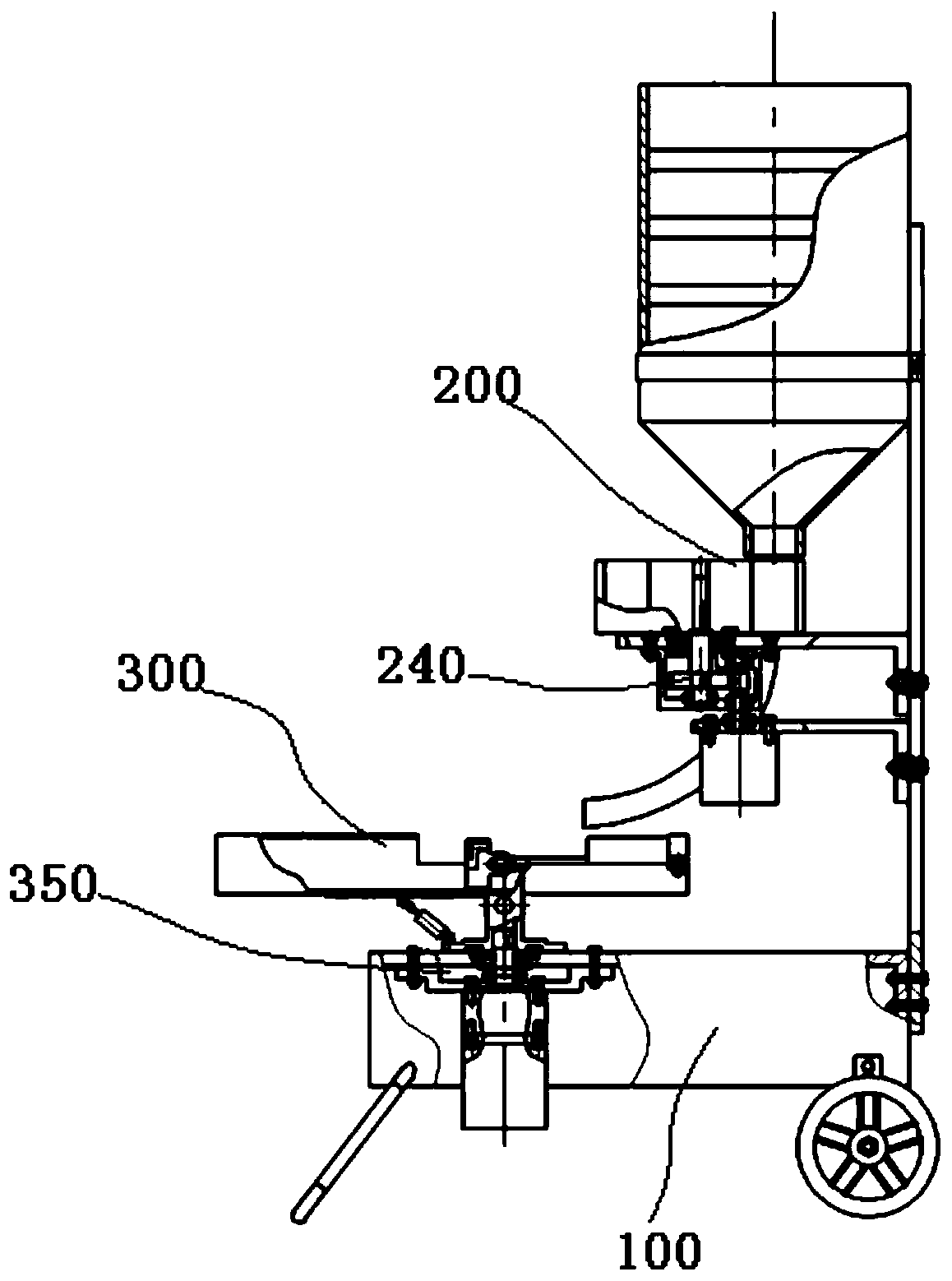 A shuttlecock training automatic launching device