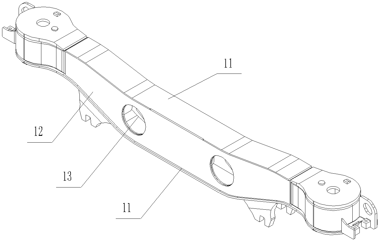 Light bogie welding framework and welding method thereof