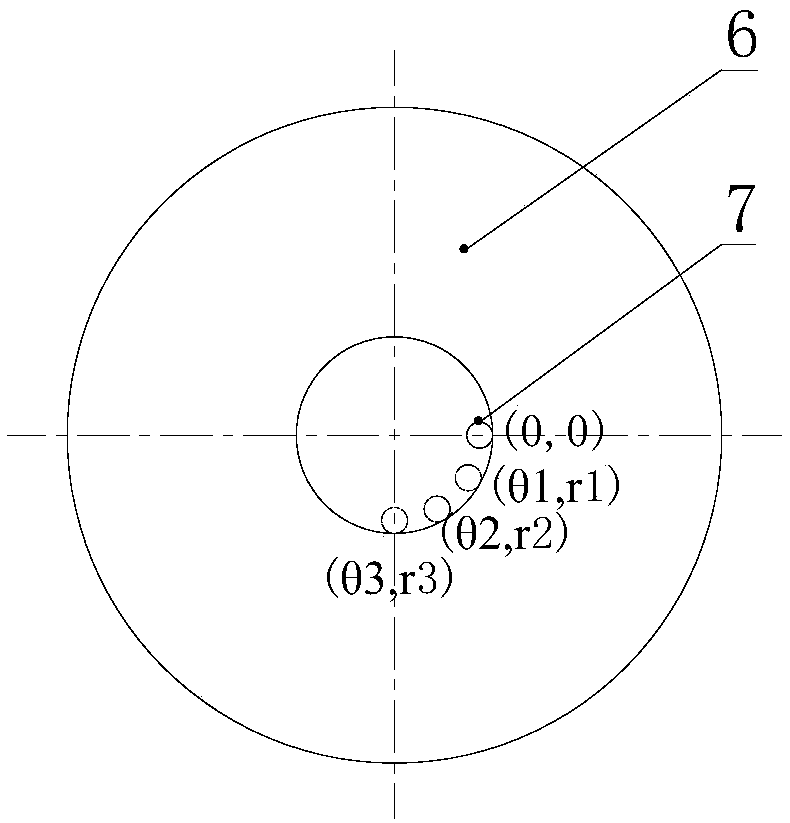 Device and method for in-situ precision measurement of tiny holes in small and medium-diameter cylindrical components