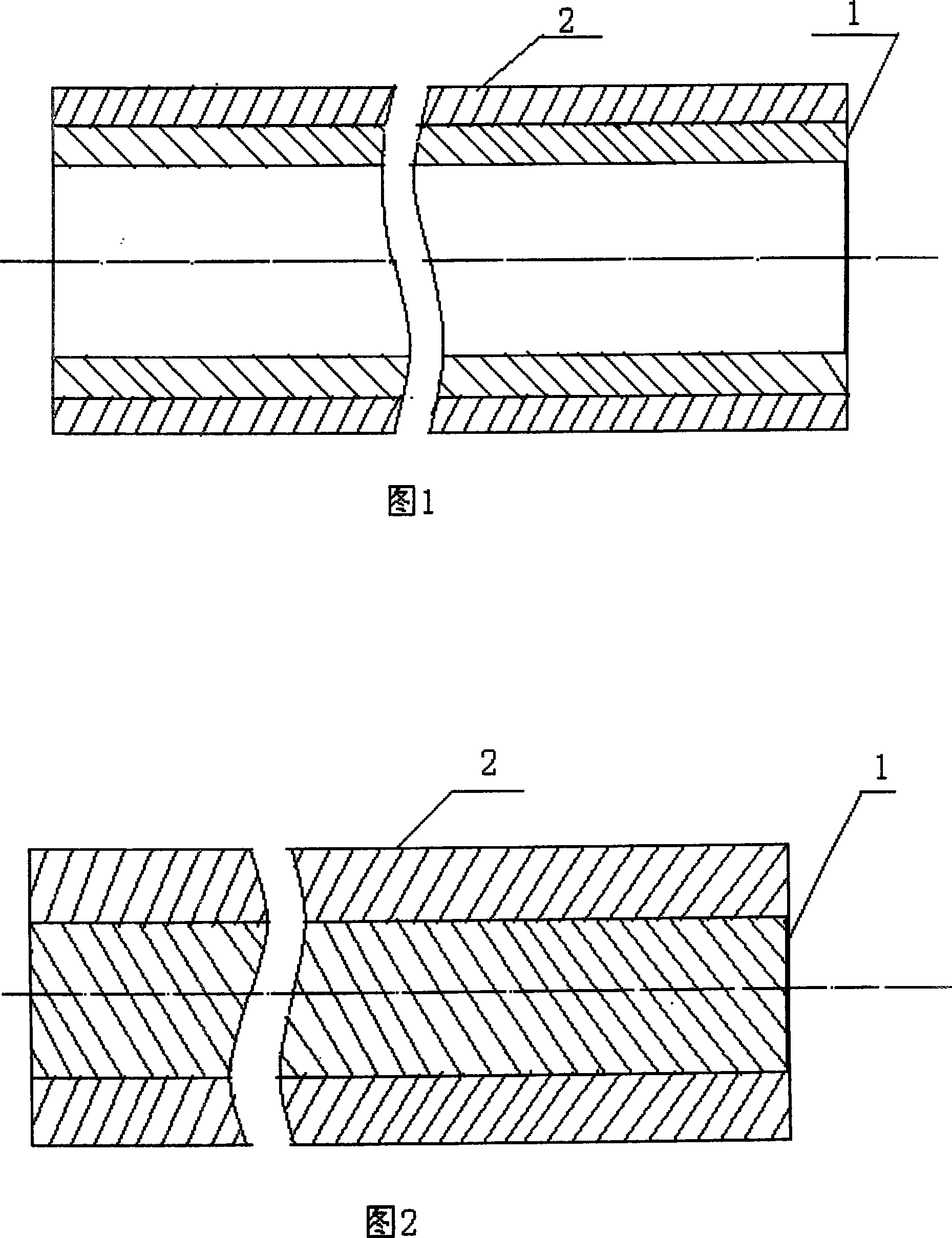 Method for manufacturing titanium base composite pipe-rod materials