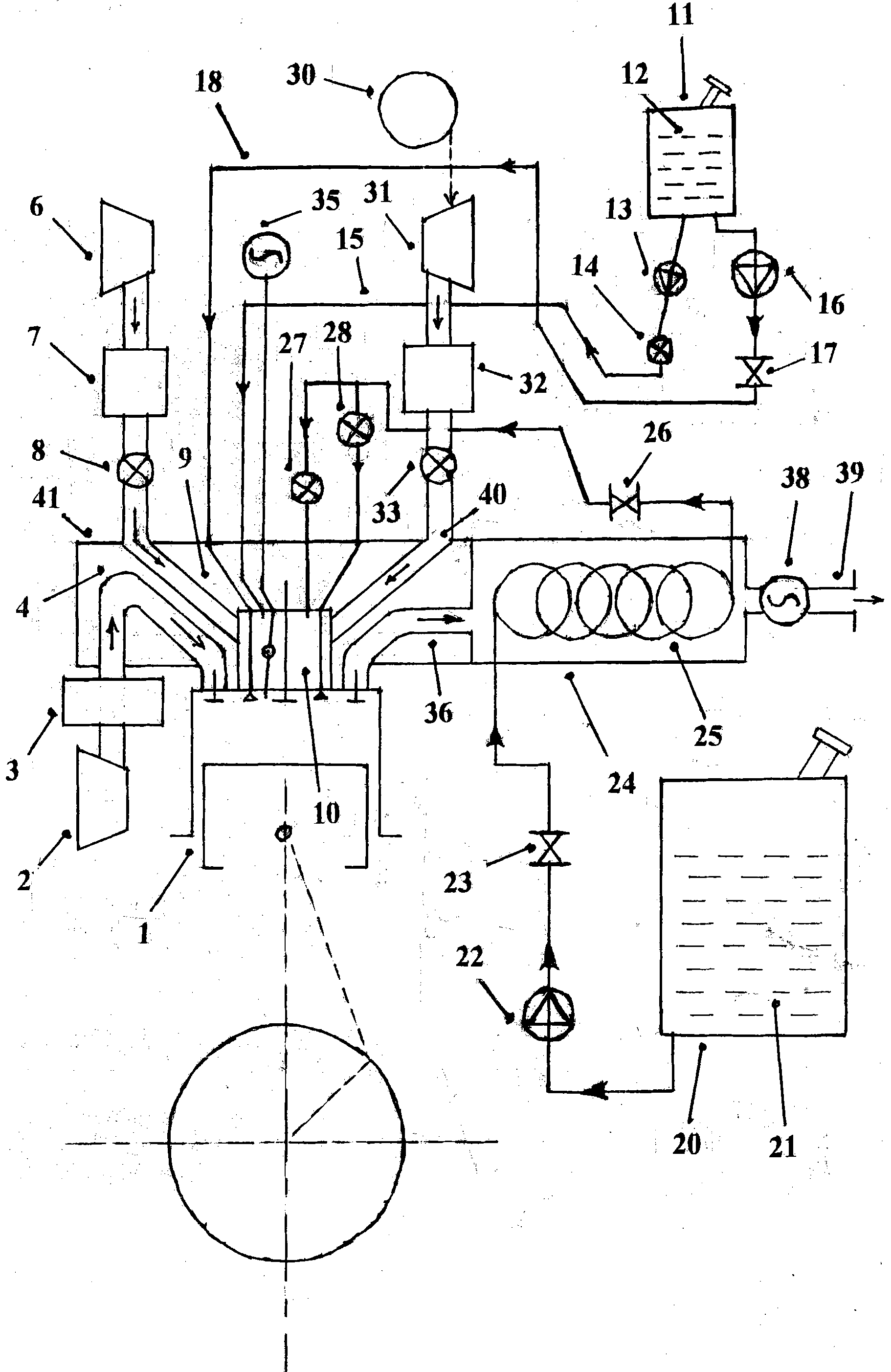 High pressure engine master device for general micro emission of low calorific value noxious substances and various fuels