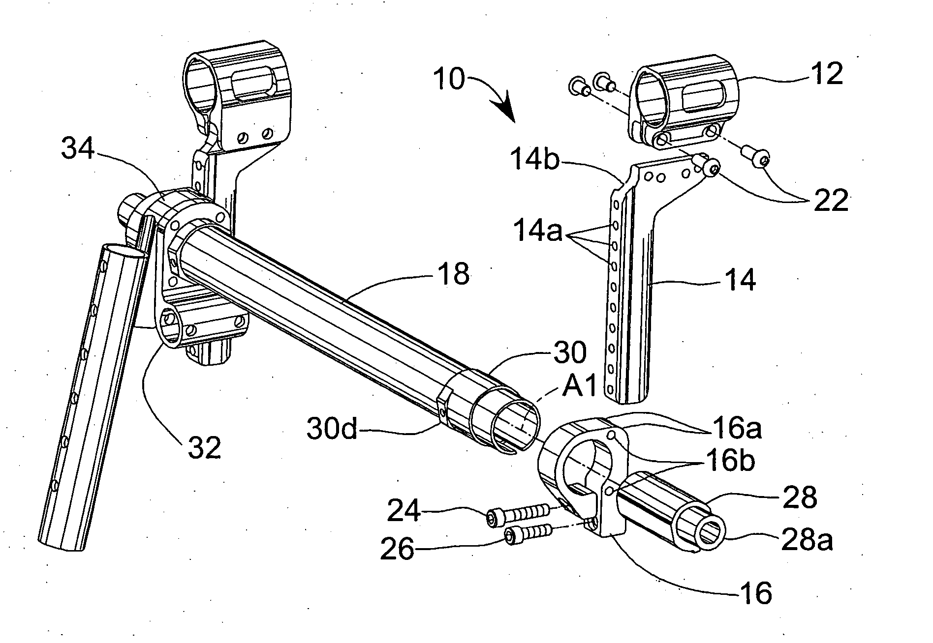 Rear wheel mount and optional suspension for wheelchair