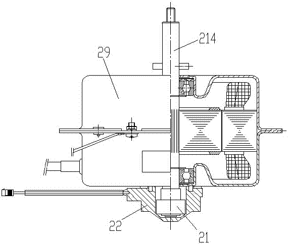 A range hood with a motor