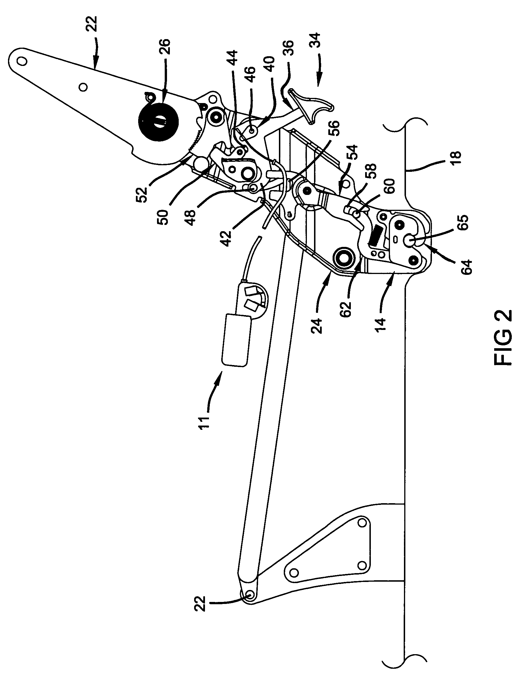 Powered remote release actuator for a seat assembly