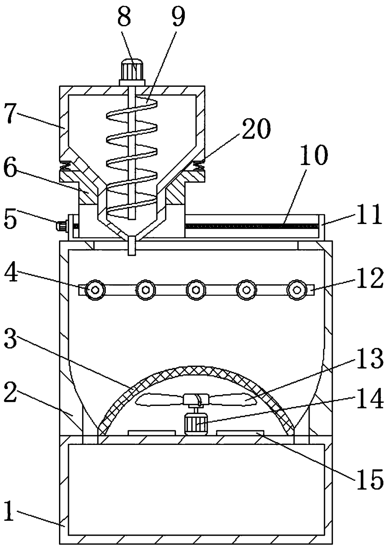 Coating device for drug production