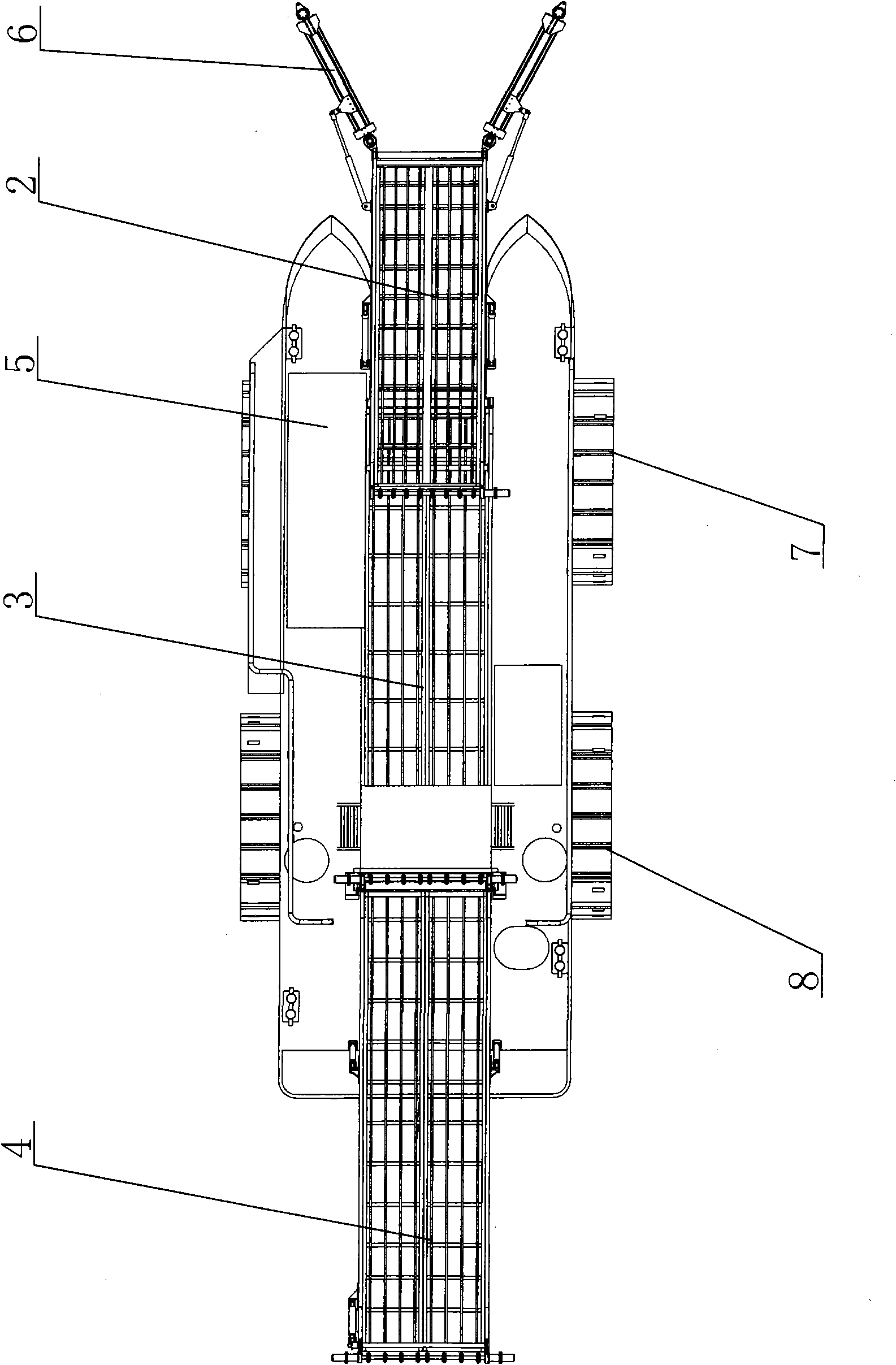 Amphibious full-automatic enteromorpha prolifera collection boat