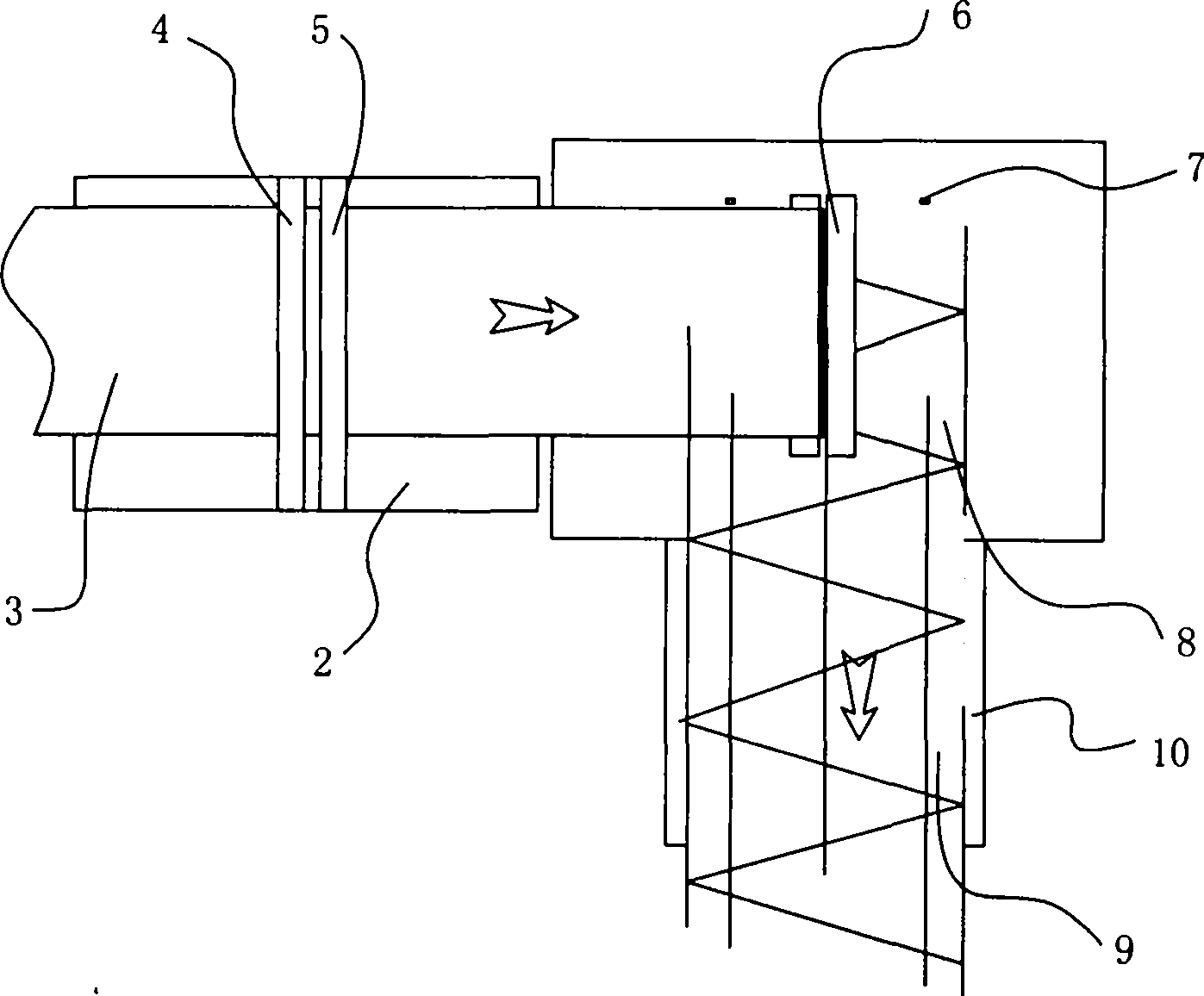 Cross lapping machine