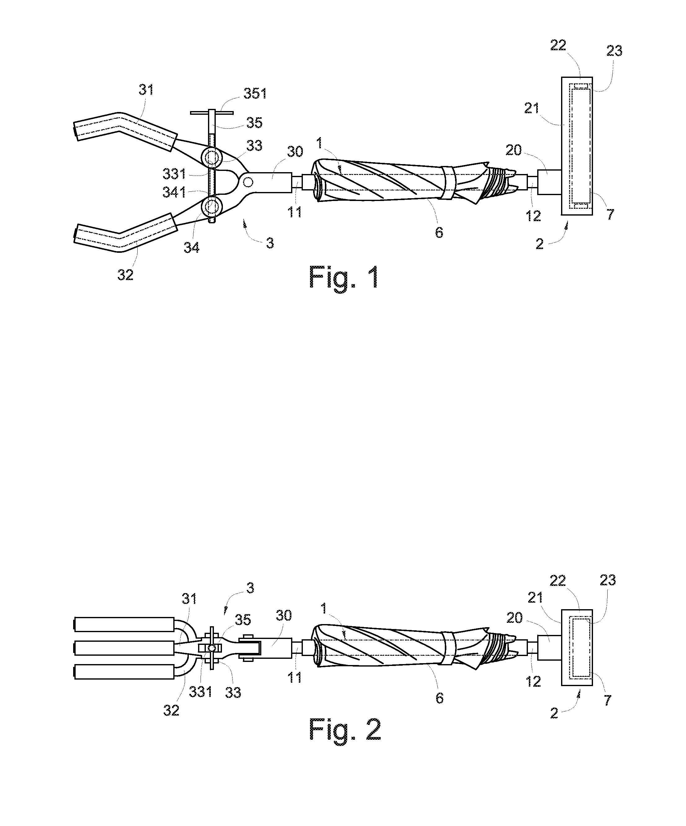 Extension rod working with fixer for handheld, portable, mobile devices