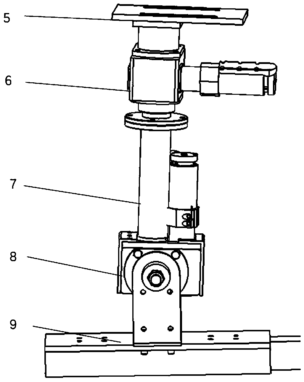 High-voltage line channel branch eliminating device and control method