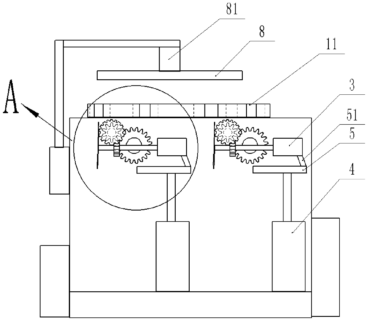 An aluminum material cutting device