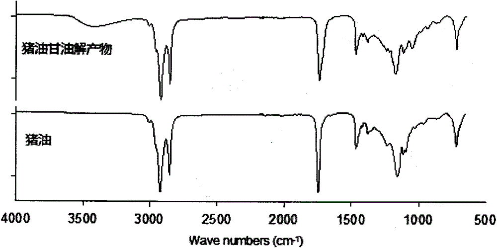 Gradual cooling auxiliary enzymatic method for glycerolysis preparation of lard diglyceride