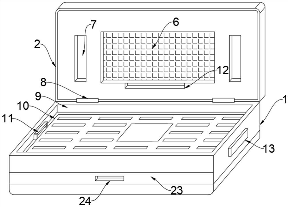 Portable storing and taking device for medical suture needles and storing method thereof