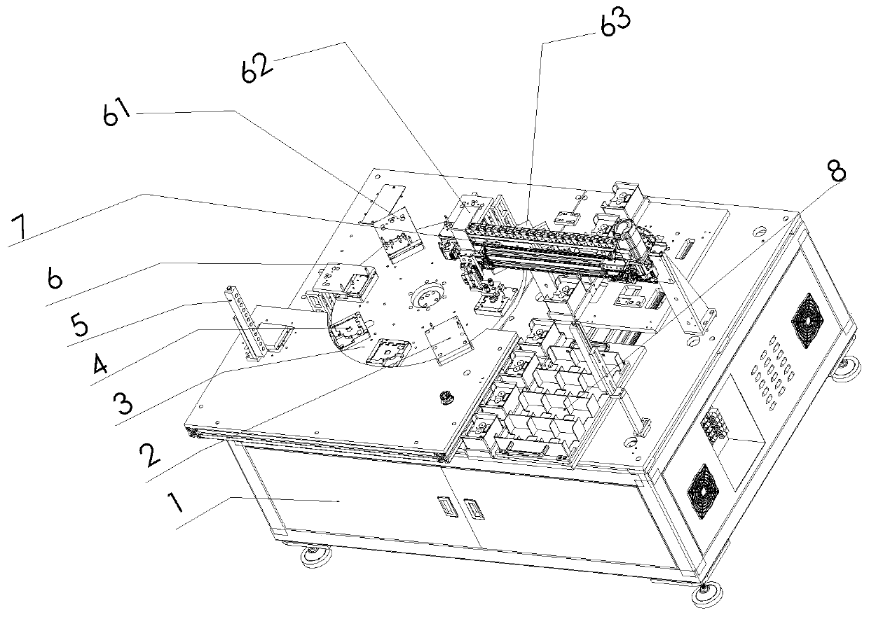 Electronic component performance automatic detection machine