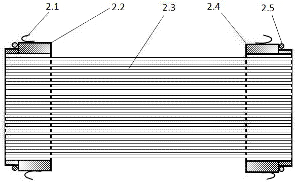 Engine air filter element with hollow fiber film