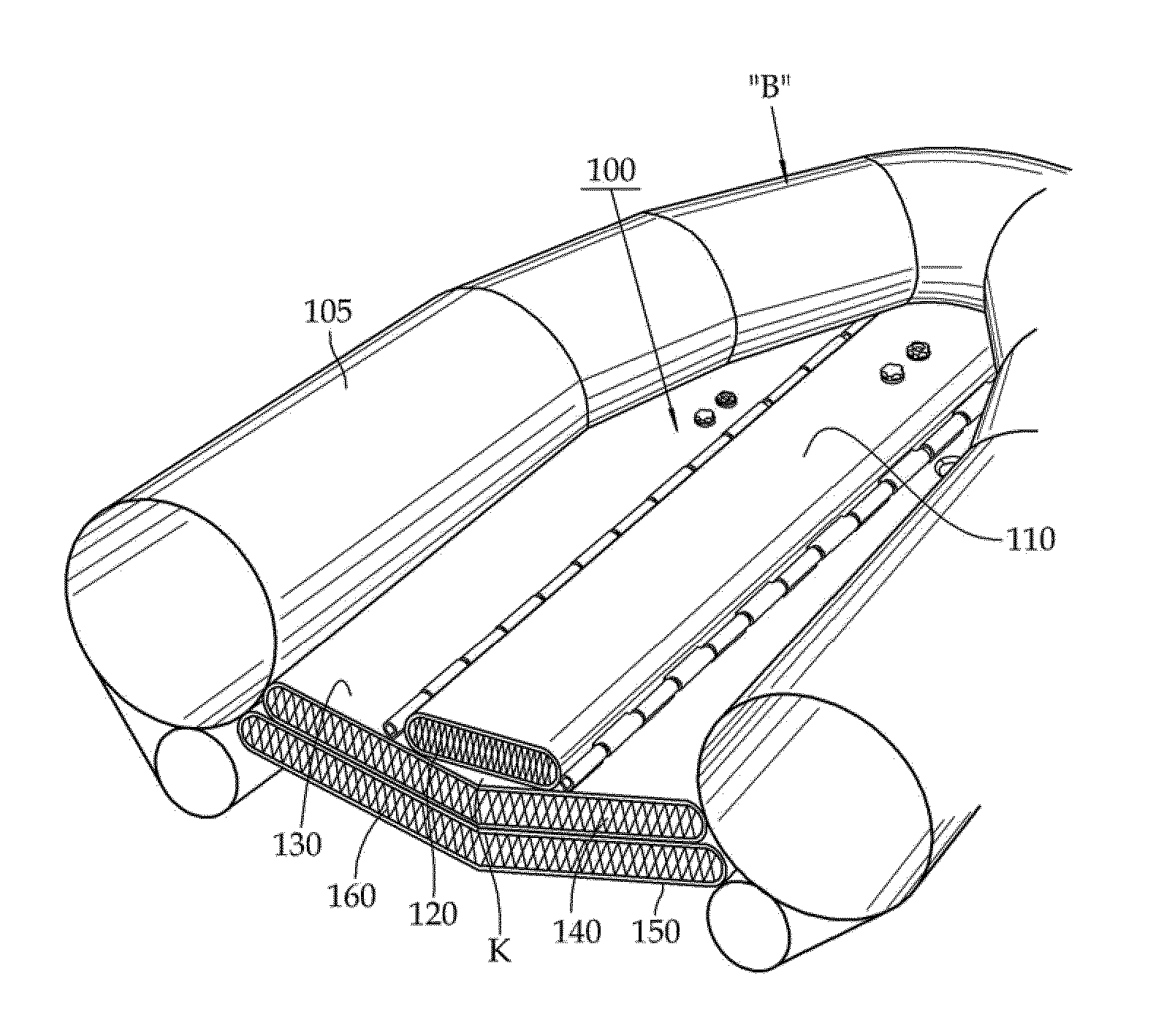 Inflatable floor for inflatable boat