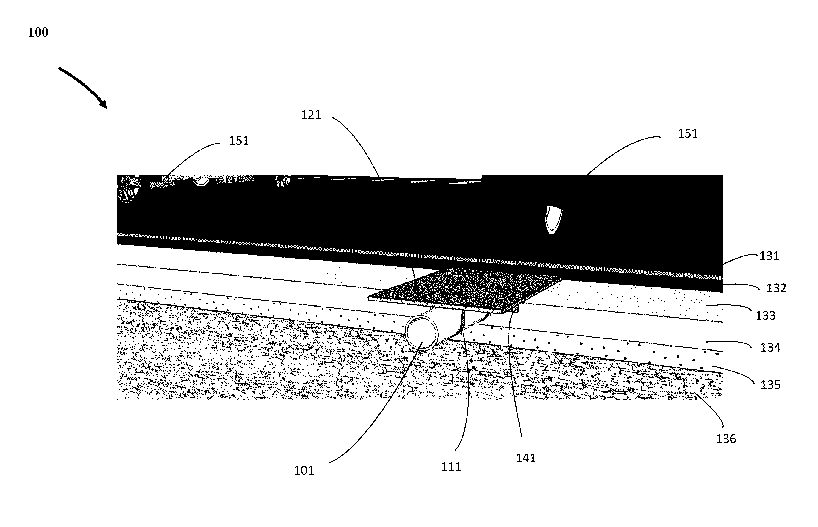 Apparatus and Method for Installing Utility Service Lines in Road Pavements