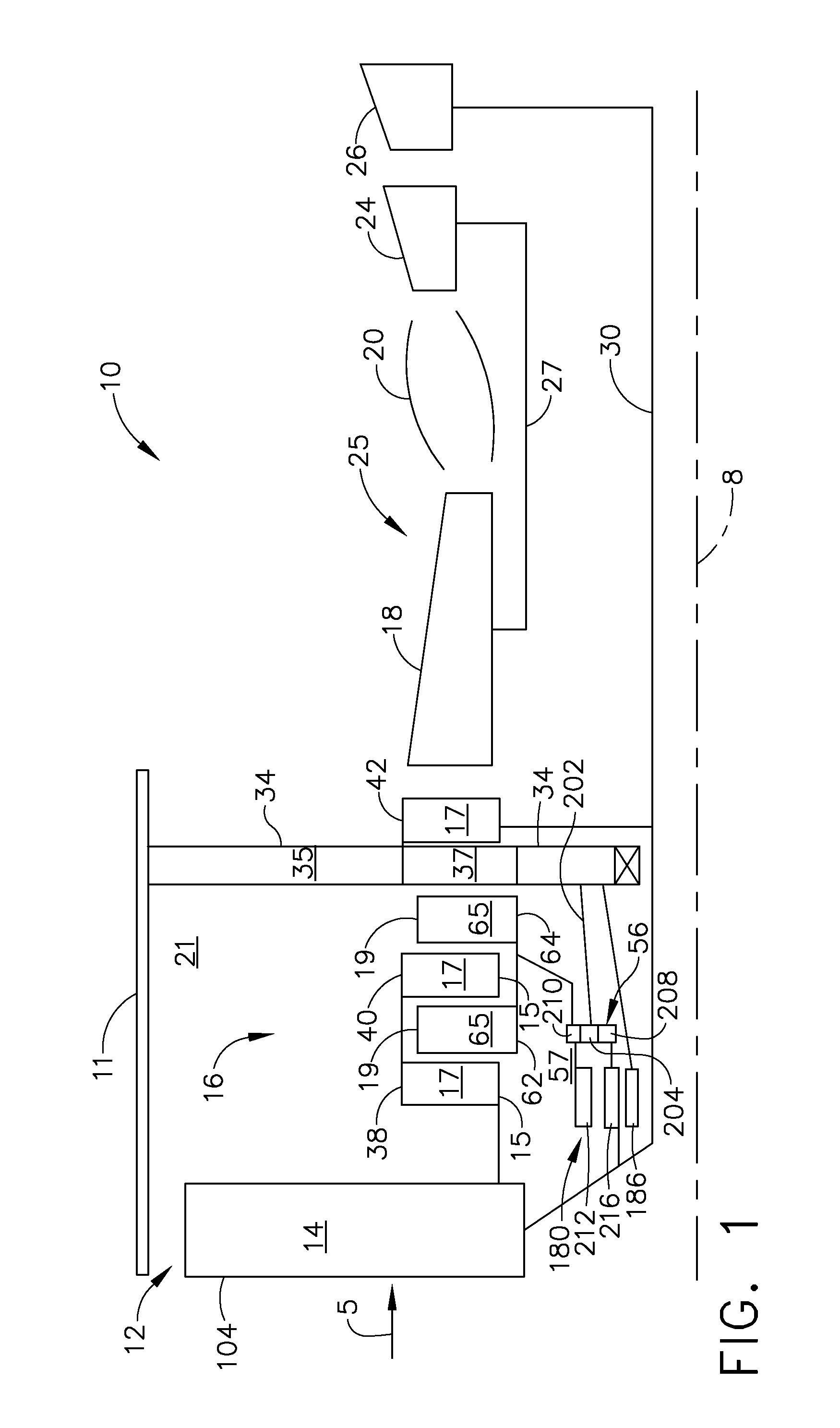 Aircraft gas turbine engine counter-rotatable generator