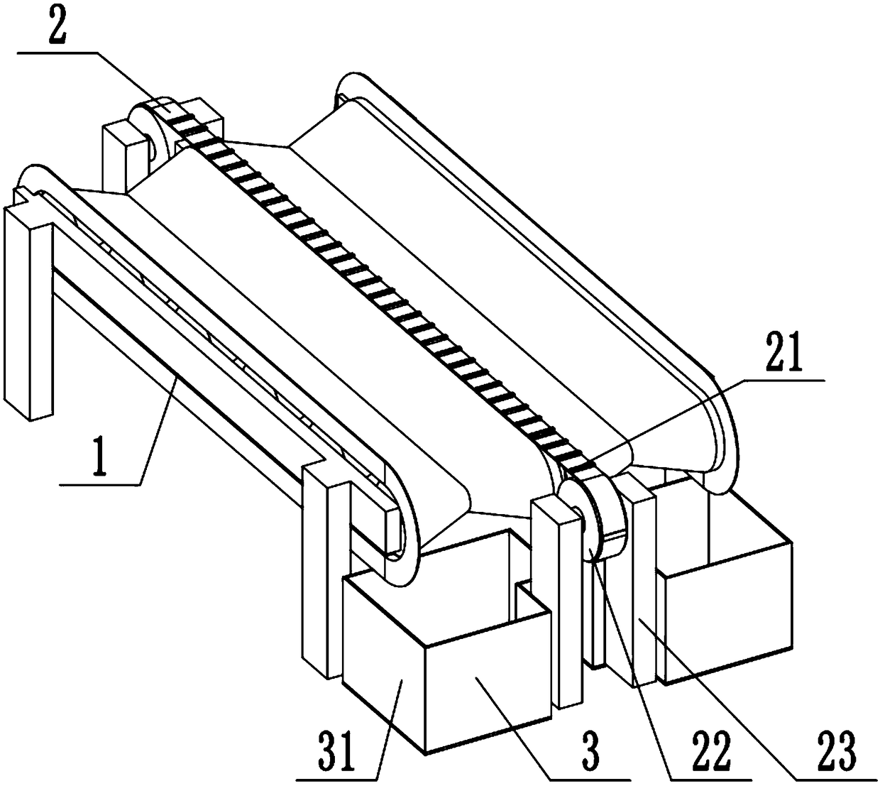 Biogas-residue-based earthworm composting mechanized breeding system