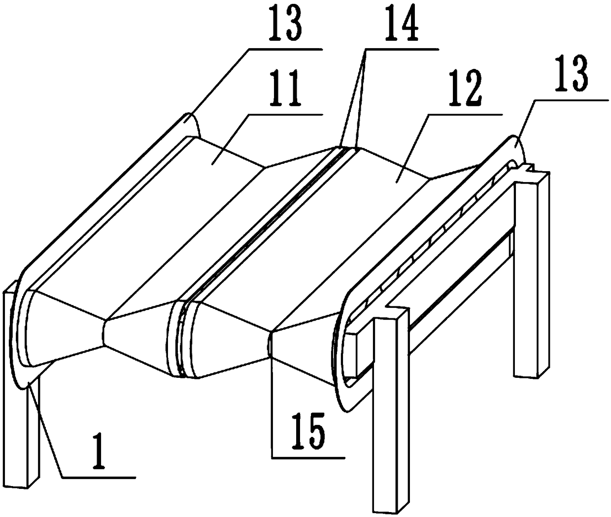 Biogas-residue-based earthworm composting mechanized breeding system