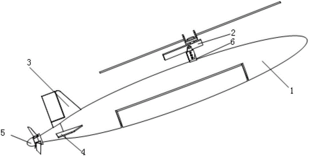 Autonomous underwater vehicle with rotor