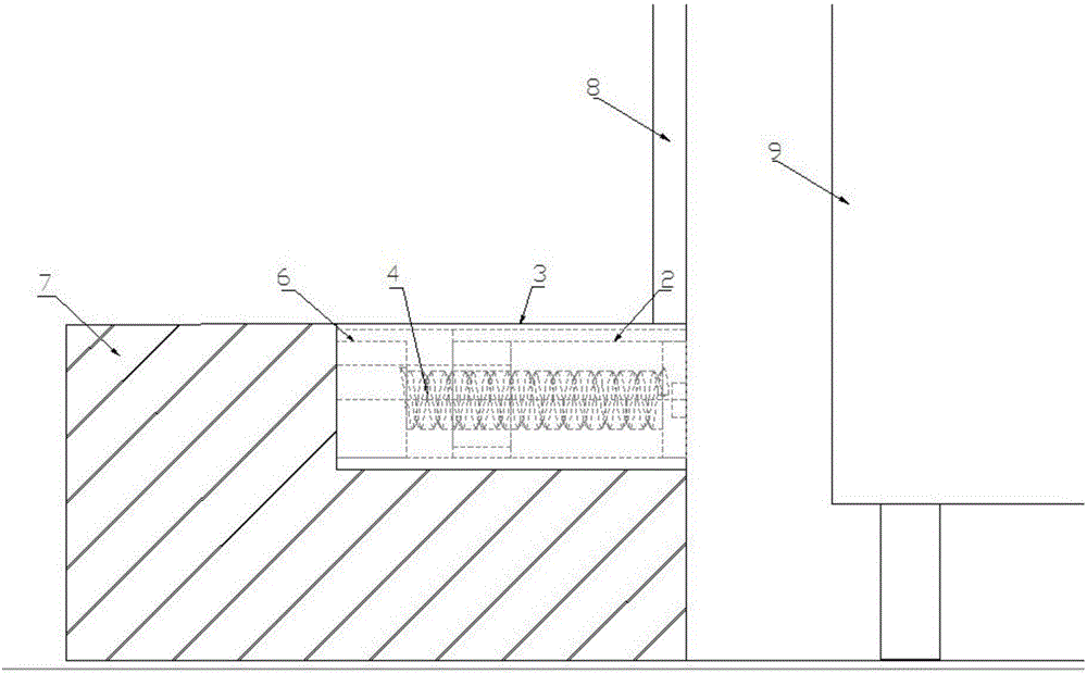 Self-adaptive telescopic footboard device for train platform