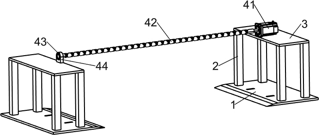 Cement road surface impressing equipment