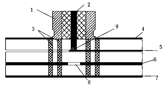 Vertical transition structure